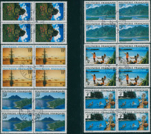 French Polynesia 1974 Sc#278-283,SG180-185 Polynesian Landscapes Blocks Set FU - Other & Unclassified