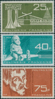 French Polynesia 1965 Sc#C34-C36,SG45-47 Gauguin Museum Set MNH - Autres & Non Classés