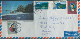 French Polynesia 1976 C133,SG217 30f King Pomare V And Landscapes On Piece FU - Andere & Zonder Classificatie