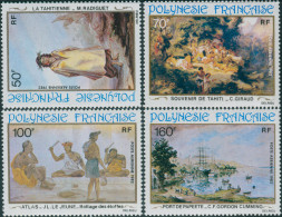 French Polynesia 1982 Sc#C197,SG382-385 19th Century Paintings Set MNH - Andere & Zonder Classificatie