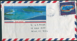 French Polynesia 1992 Sc#588,SG638 76f Satellite Picture On Piece FU - Other & Unclassified