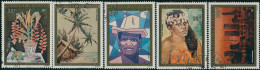 French Polynesia 1974 Sc#C107-C111,SG189-193 Paintings Set FU - Other & Unclassified