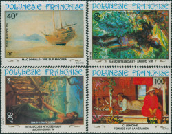 French Polynesia 1983 Sc#C202-C205,SG409-412 20th Century Paintings Set MLH - Other & Unclassified