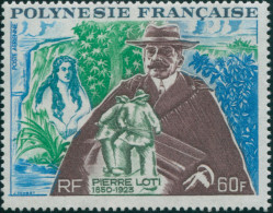 French Polynesia 1973 Sc#C99,SG170 60f Pierre Loti Writer MNH - Sonstige & Ohne Zuordnung