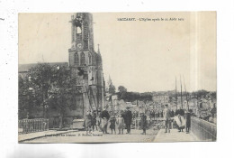 54 - BACCARAT - L' Eglise Après Le 25 Août 1914. Carte Animée - Baccarat