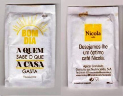 Sachet De Sucre " BOM DIA Paula Lavinia 20/30 "  Portugal (scann Recto-verso) [S192]_Di285 - Sugars