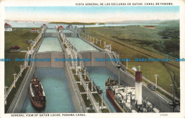 R677483 Panama Canal. General View Of Gatun Locks. J. L. Maduro - World