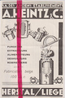 Pub Reclame - Ets A. Heintz & Cie - Herstal Liège - Orig. Knipsel Coupure Tijdschrift Magazine - 1937 - Publicités