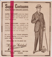 Pub Reclame - Supra Costuums , Kleding Kattenburg & Co - Orig. Knipsel Coupure Tijdschrift Magazine - 1914 - Publicités