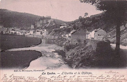 LA ROCHE En ARDENNE -  L'Ourthe Et Le Chateau - Ajout De Brillants - 1904 - La-Roche-en-Ardenne