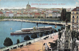 GENEVE  -  Vue Generale - Le Bateau " La Suisse "  - 1917 - Sonstige & Ohne Zuordnung