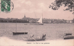 GENEVE  -  Le Port Et Vue Generale   - 1916 - Autres & Non Classés