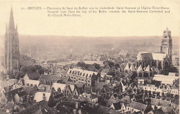 BRUGES - BRUGGE  -  Panorama Du Haut Du Beffroi Vers La Cathedrale St Sauveur - Brugge