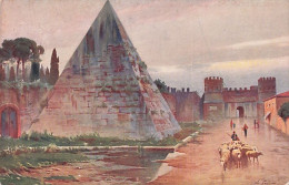 ROMA - La Piramide Di Caio Cestio - Illustrateur - 1912 - Sonstige & Ohne Zuordnung