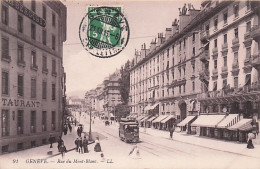 GENEVE -   La Rue Mont Blanc  - 1916 - Other & Unclassified