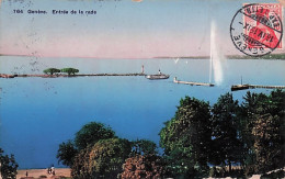 GENEVE -  Entrée De La Rade - 1915 - Autres & Non Classés