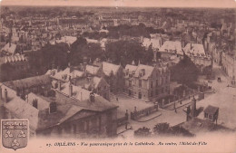 45 - ORLEANS - Vue Panoramique Prise De La Cathedrale - Au Centre L'hotel De Ville - Orleans
