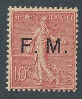 DX-49: FRANCE: FM N°4** - Military Postage Stamps