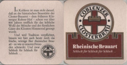 5005814 Bierdeckel Quadratisch - Coblenzer Closterbräu - Beer Mats