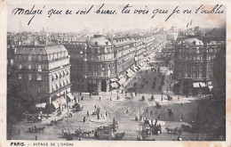 75 - PARIS -  Avenue De L'opera - 1903 - Autres & Non Classés
