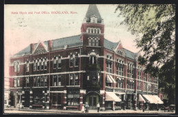 AK Rockland, MA, Bank Block And Post Office  - Autres & Non Classés