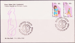 Chypre Turque - Cyprus - Zypern FDC 1989 Y&T N°228 à 229 - Michel N°249C à 250C - Lettres & Documents
