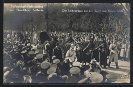 AK Berlin, Beisetzungsfeierlichkeiten Der Deutschen Kaiserin, Leichenwagen Auf Dem Weg Zum Neuen Palais  - Royal Families