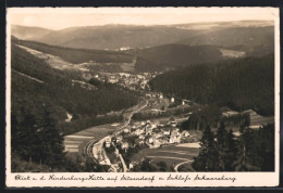 AK Sitzendorf, Blick V. D. Hindenburg-Hütte Auf Den Ort Und Schloss Schwarzburg  - Autres & Non Classés