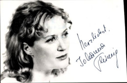 CPA Schauspielerin Johanna Thimig, Portrait, Autogramm - Schauspieler