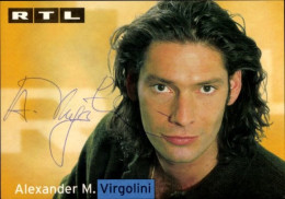 CPA Schauspieler Alexander M. Virgolini, Portrait, Autogramm, RTL - Acteurs