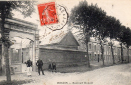 Hesdin Animée Boulevard Domont Gendarmerie - Hesdin