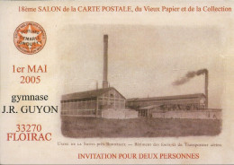 18eme Salon De La Carte Postale Floirac 2005 - Beursen Voor Verzamellars