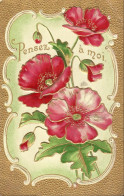 6409 Belle CPA Gaufrée Roses De Noël - Ellébores - Flowers