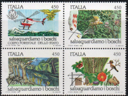 Italia 1984  Blocco Salviamo I Boschi - Blokken & Velletjes
