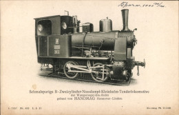 CPA Schmalspurige Kleinbahn Tenderlokomotive, Wangerooger Inselbahn, HANOMAG Hannover Linden - Treni