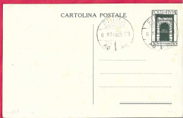 FIUME - INTERO CARTOLINA POSTALE ARCO ROMANO C. 30 (INT.11) - ANNULLO DCGLR"FIUME*24.SETT.23*/AG AG" - Fiume