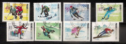 POLAND 1968●Winter Olympics Grenoble●Mi 1820-27 CTO - Hiver 1968: Grenoble