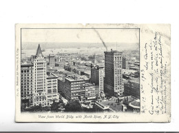 CPA  VIEW FROM WORLD BIDG. WITH NORTH RIVRER  , N. Y CITY En 1903!   (voir Timbre) - Panoramische Zichten, Meerdere Zichten