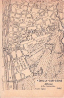 92 - NEUILLY Sur SEINE - Plan De La Ville - Neuilly Sur Seine