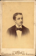 Guatemala, Homme Elegant, Noeud Papillon Aristocratie, Dedicace, Photo El Siglo XX, 1893 - Old (before 1900)
