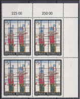 1988 , Mi 1938 ** (1) - 4 Er Block Postfrisch - Moderne Kunst In Österreich - Wächter , Gemälde Von Giselbert Hoke - Unused Stamps