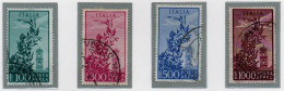 Italia 1948 Campidoglio Posta Aerea Filigrana Ruota Alata 4 Valori - Airmail