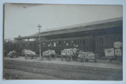 Cpa 1914 Carte Photo Gare De Redon - Chargement Ou Déchargement De Marchandises  - MAY10 - Redon