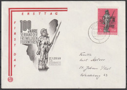 Österreich: 1963, FDC Fernbrief In EF, Mi. Nr. 1131, 1,50 S. 100 Jahre Freiwillige Feuerwehren.   EStpl. KEFERMARKT - Bombero