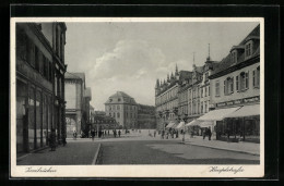 AK Zweibrücken, Blick In Die Hauptstrasse  - Zweibruecken