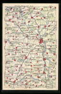 AK Hof, Landkarte Von Hirschberg Bis Münchberg  - Maps