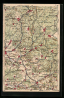 AK Landkarte Von Schmiedefeld Und Umgebung  - Landkaarten