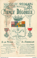 54 CARTE SOUVENIR NANCY DECOREE PAR RAYMOND POINCARE - Nancy