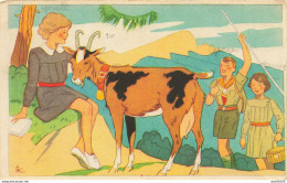 ILLUSTRATION GEORGES LANG N° 8 POUR LE COMITE NATIONAL DES COLONIES DE VACANCES - Scoutisme