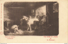 THE INSIDE OF A STABLE BY G. MORLAND - Peintures & Tableaux